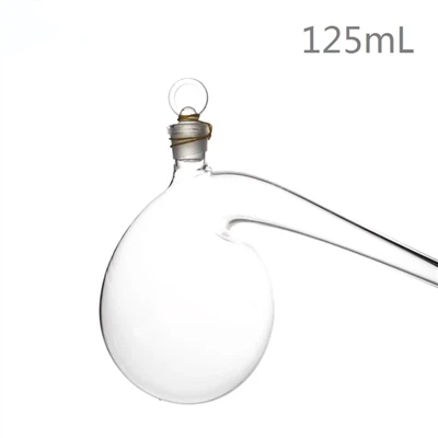 유리 마개와 튜브가 내장된 실험실 250ml 500ml 붕규산 유리 레토르트 플라스크